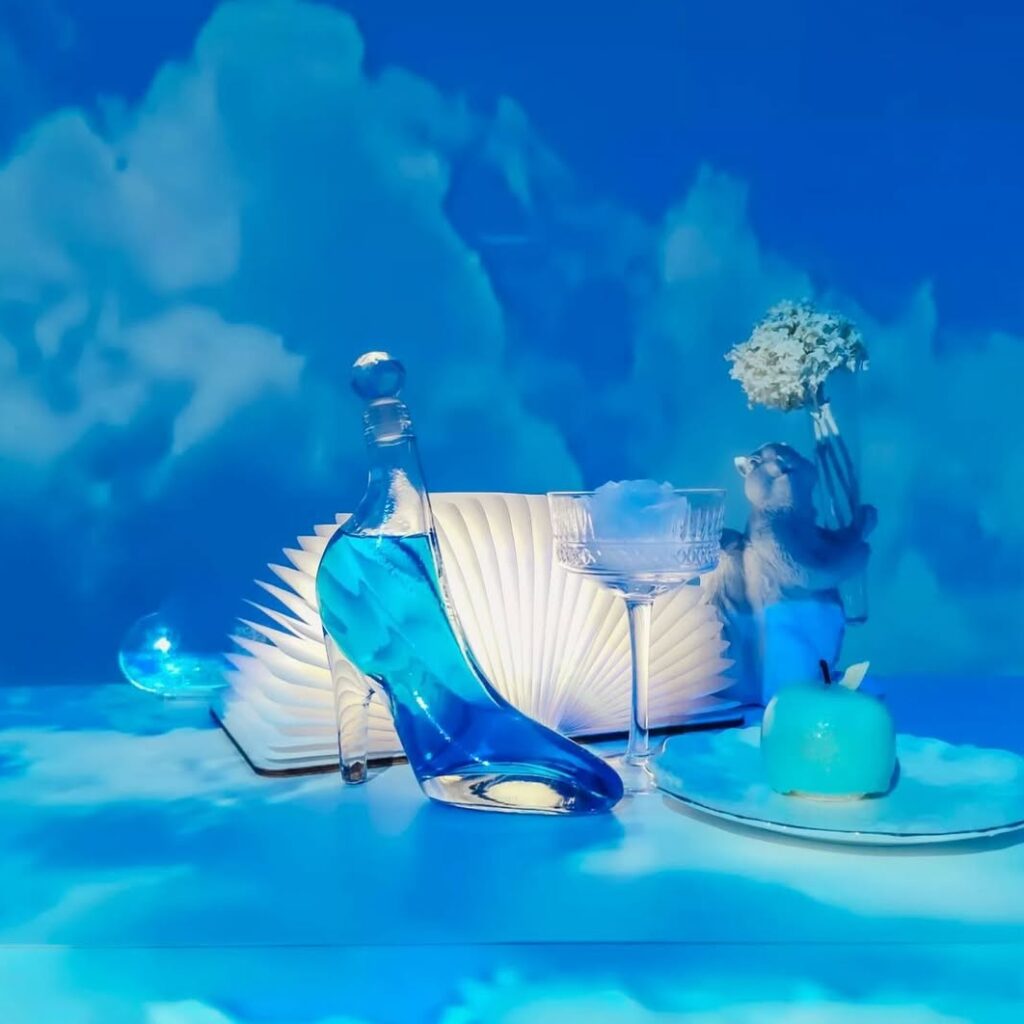 青空の下で